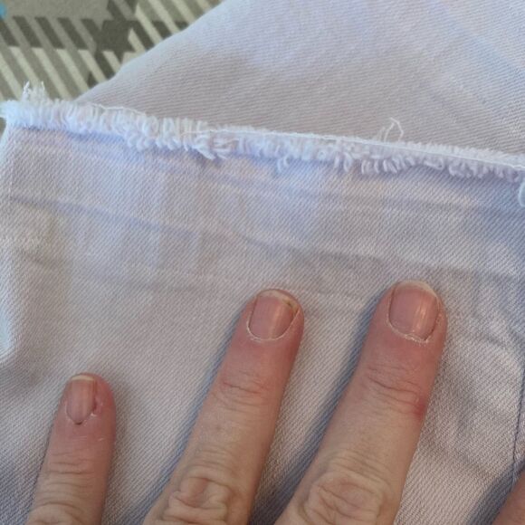 LOFT lavender modern skinny crop jeans w/cool raw hem NWOT run big for size - Picture 10 of 10